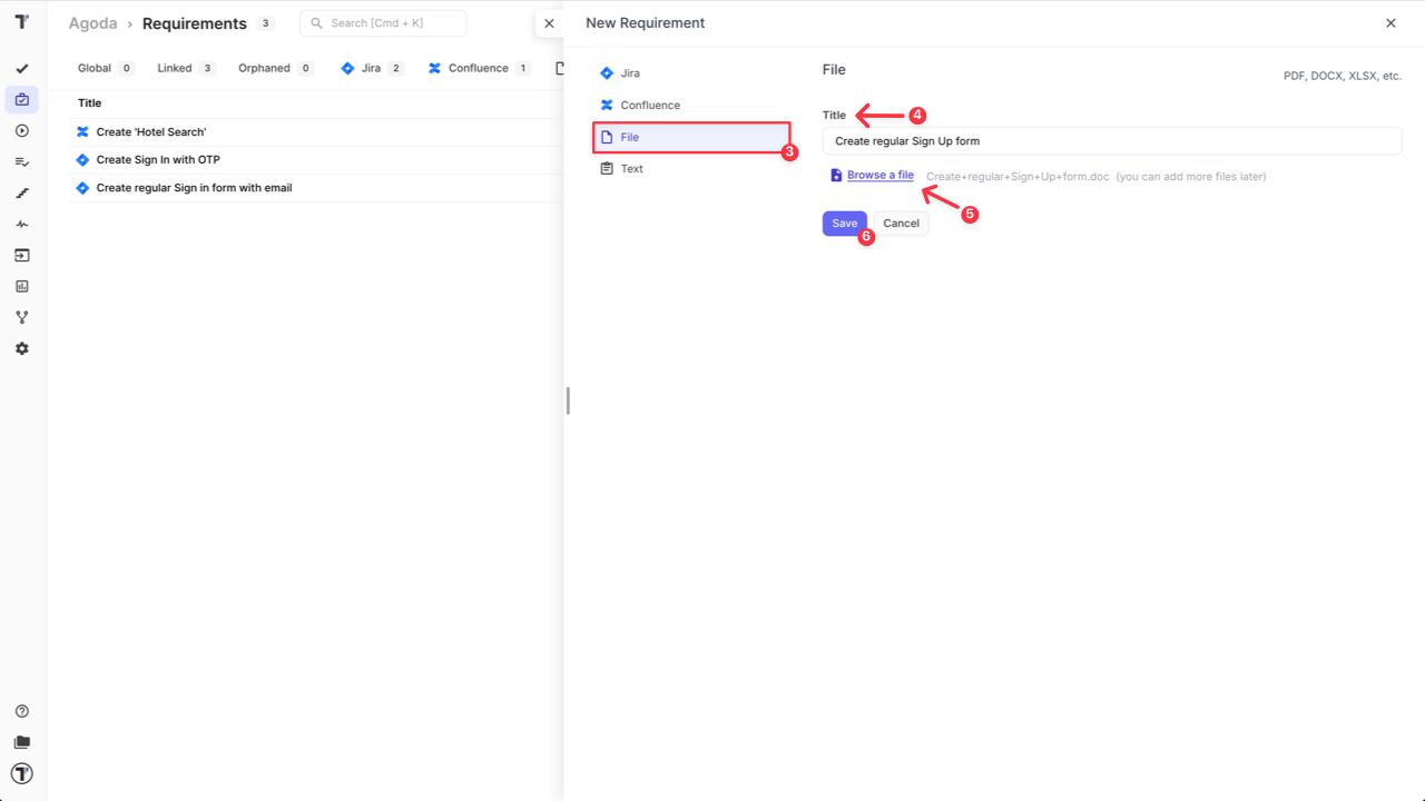 Testomat.io - Files & Text as a Requirement Source