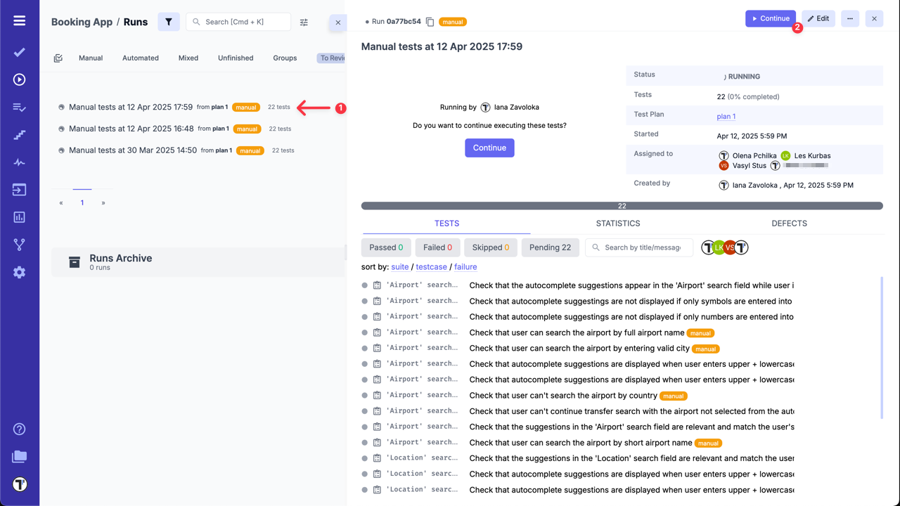Testomat.io - Assign Suite